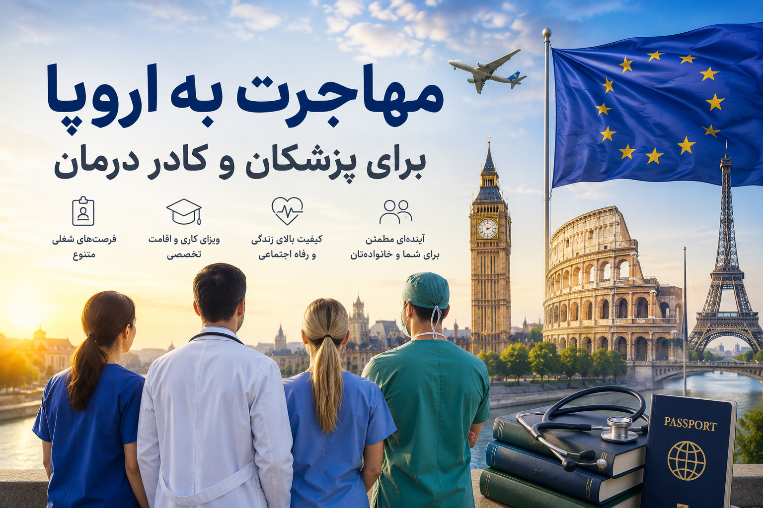 مهاجرت به اروپا برای پزشکان و کادر درمان