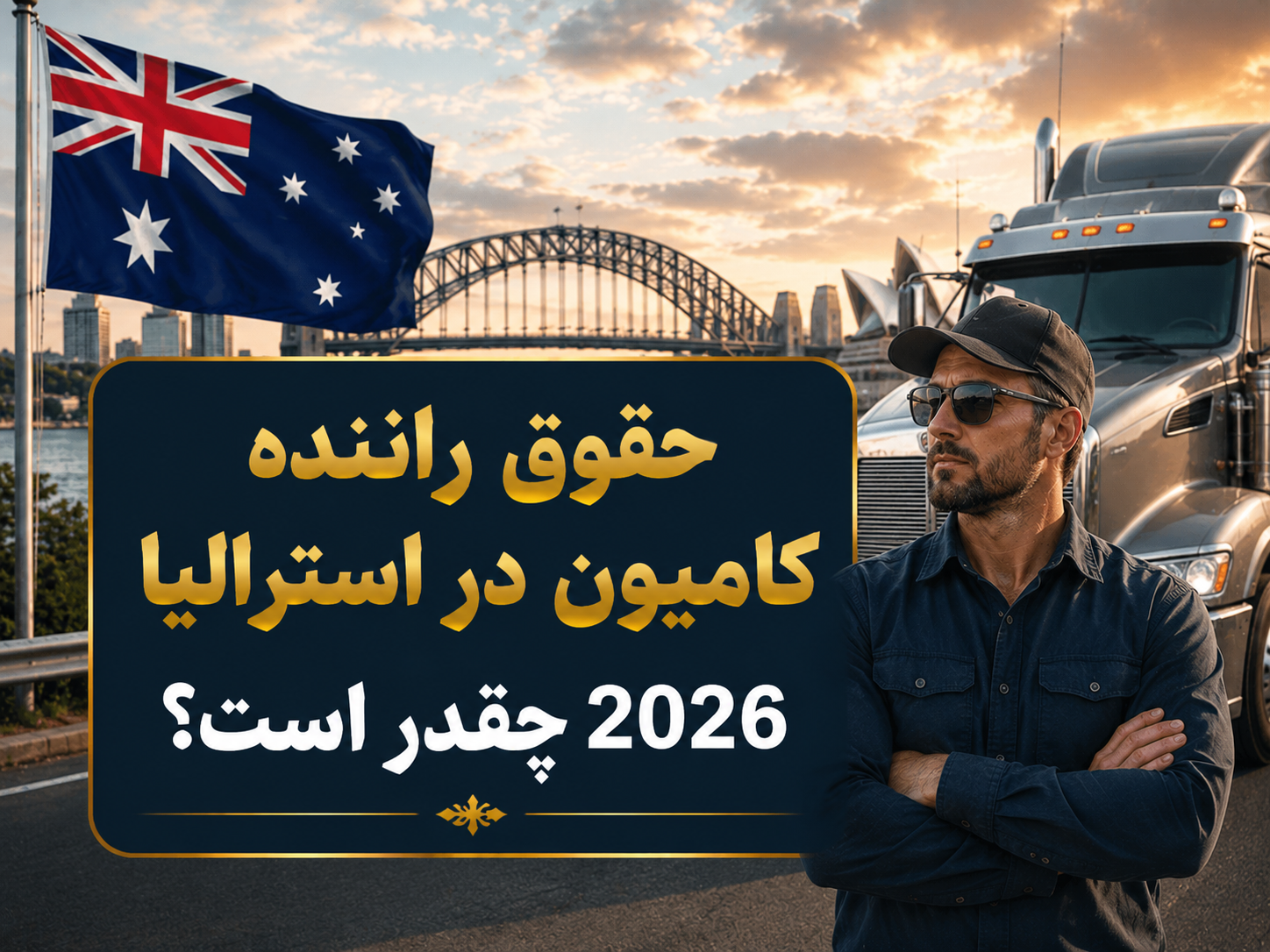 حقوق راننده کامیون در استرالیا 2026 چقدر است ؟