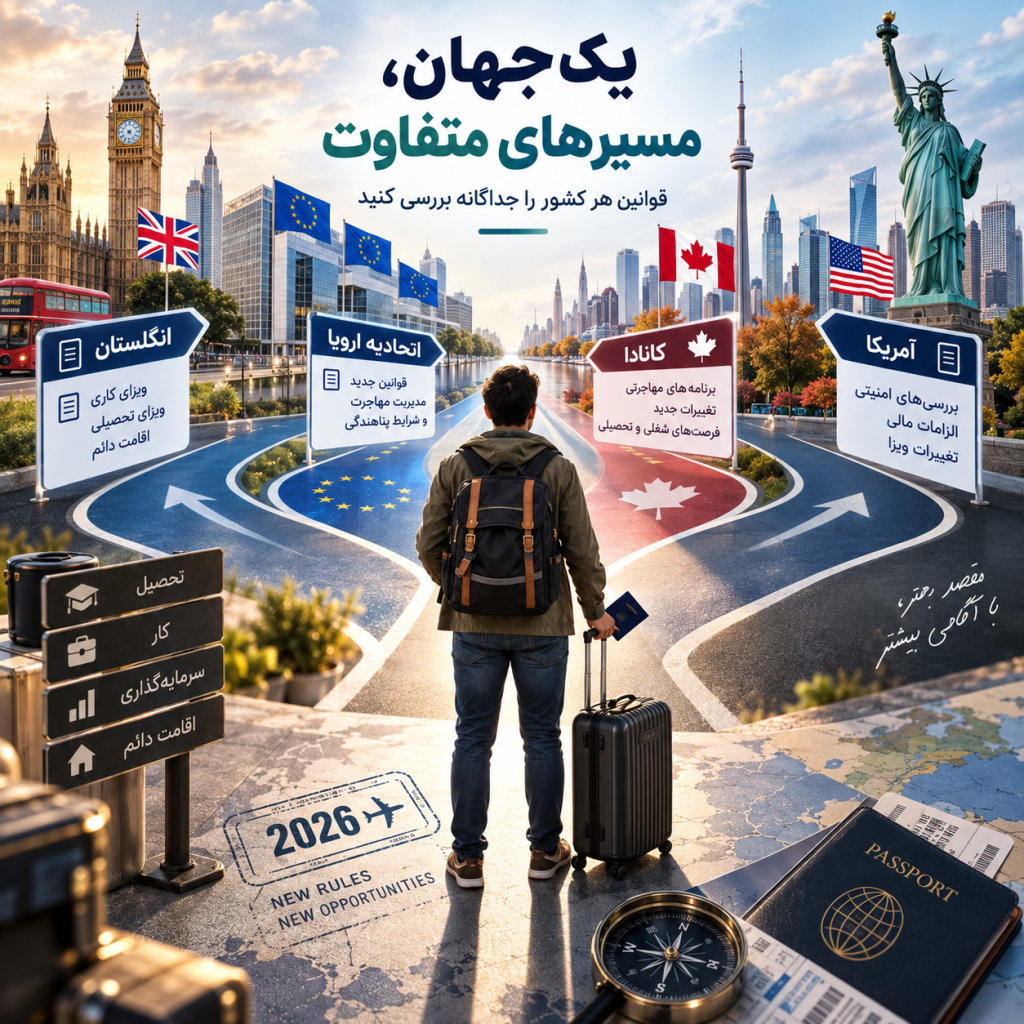 جدیدترین قوانین مهاجرت در جهان 2026؛ تغییرات مهم و شرایط جدید
