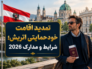 تمدید اقامت خودحمایتی اتریش؛ شرایط و مدارک 2026