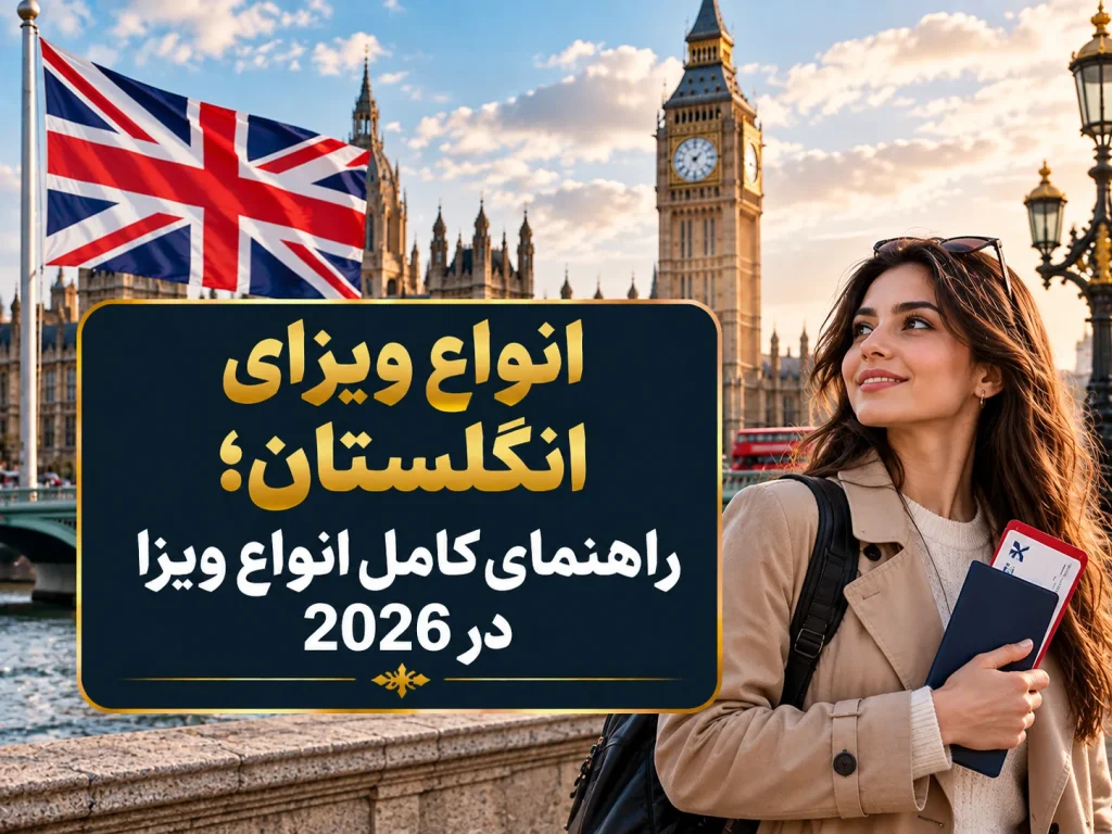 انواع ویزای انگلستان؛ راهنمای کامل انواع ویزا در 2026