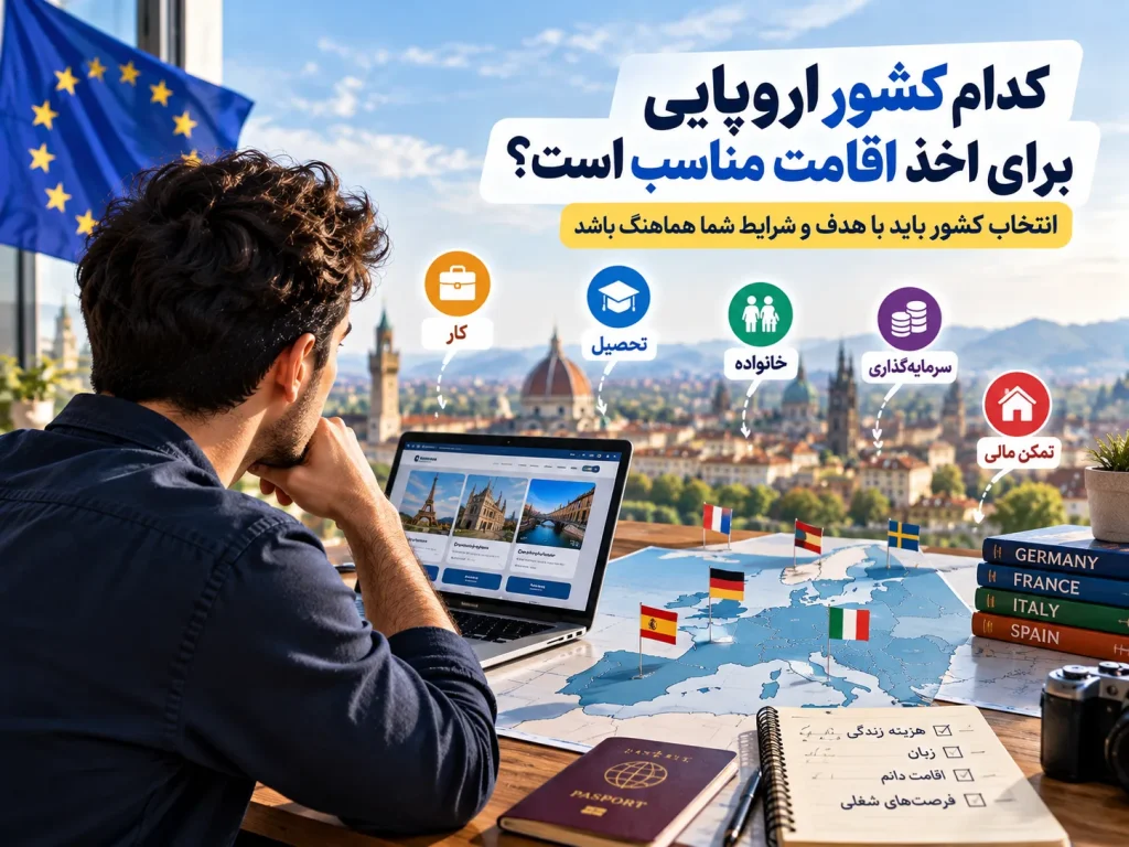 چگونه بهترین کشور اروپایی را برای اخذ اقامت انتخاب کنیم؟