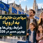 مهاجرت خانوادگی به اروپا؛ شرایط، روش‌ها و بهترین مسیر در 2026